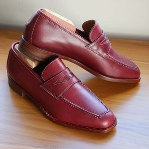 Rider Boot Company Burgundy Penny Loafer Size 36.5
